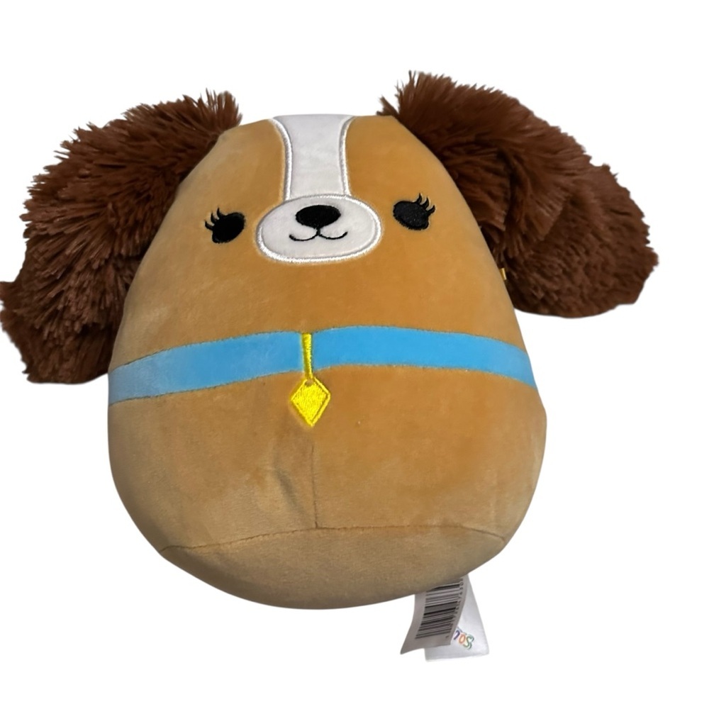 Squishmallows Brown and Blue Plush Dog
